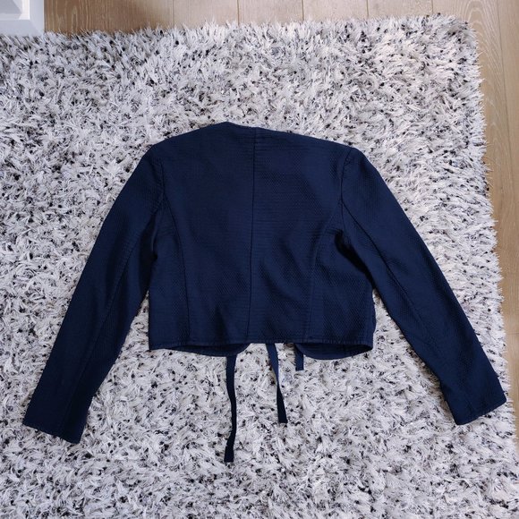 French Connection Open Front Blue Dress Cover-up - Picture 2 of 9